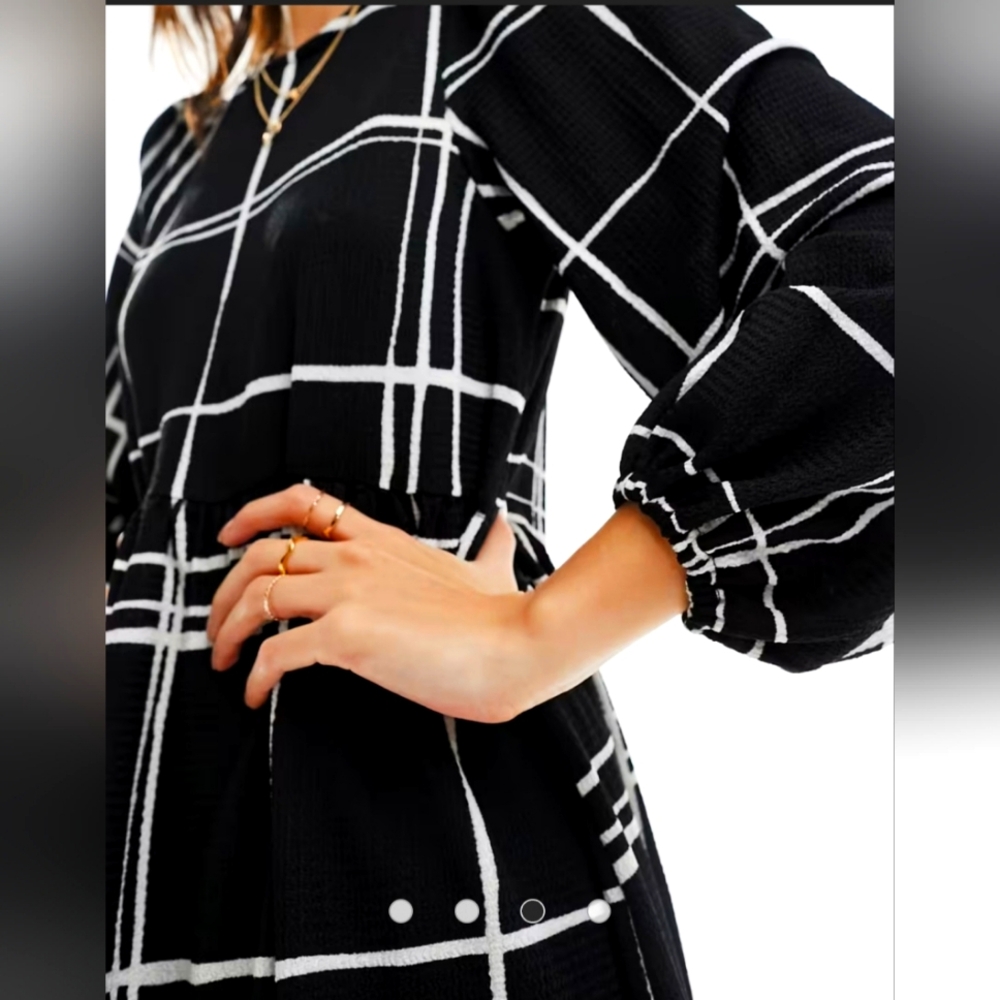 Unique stylish plaid plus size women's dress  New with Tag!!